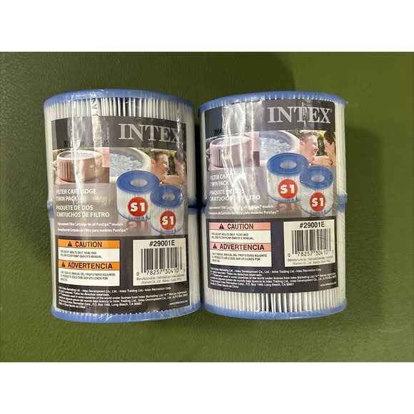 Intex PureSpa Type S1 Filter Cartridge Spa Replacement Cartridges 2 Pack x 2 - Picture 5 of 5